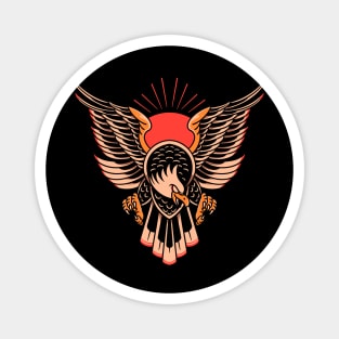 brave eagle tattoo Magnet